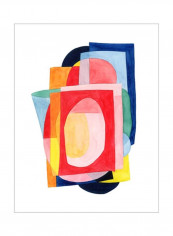 Launder I Poster Red/Blue/Green 80x90x3.5centimeter