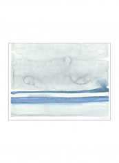 Water Horizon At Sea Ranch Poster Blue 90x80x3.5centimeter