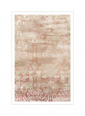 Garnet Weft II Poster Red/Beige 80 x95 x3.5centimeter