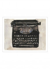 Typing I Wall Poster Black/Grey 90x80x3.5centimeter