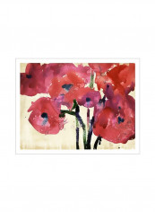 Blossom View II Poster Pink/Red/Green 90 x80 x3.5centimeter