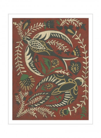 Flight Bound I Wall Poster Red/Beige/Black 80x3.5x90centimeter