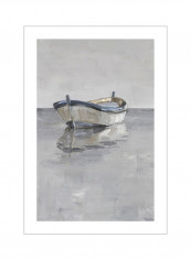 Boat on the Horizon II Poster Grey 80x95x3.5centimeter