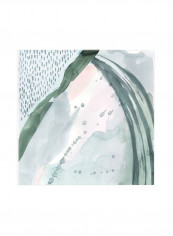 Sugar Plum Dust II Wall Poster Grey/Blue 80x90x3.5centimeter