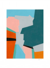 Reunification I Wall Poster Multicolour 80x90x3.5centimeter