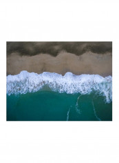 Hawaii View II Wall Poster Blue/Green/Brown 90x80x3.5centimeter