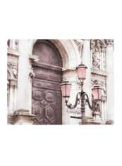 Venice Pink Lanterns II Wall Poster Beige/Pink/Black 85x80x3.5centimeter