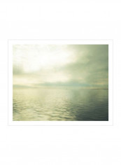 Calm Waters II Wall Poster Green/White/Blue 85x80x3.5centimeter