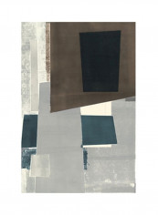 Avenue B Wall Poster Black/Brown/Green 80x90x3.5centimeter