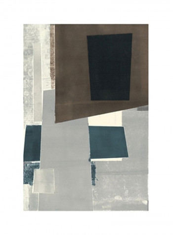Avenue B Wall Poster Black/Brown/Green 80x90x3.5centimeter