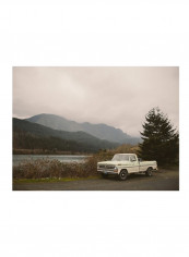 Pacific Northwest Oregon I Wall Poster Brown/Green/White 90x80x3.5centimeter