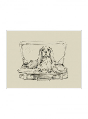 Stowaway IV Poster Beige/Black 80x90x3.5centimeter