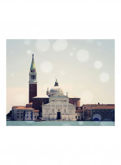 Venice Bokeh VIII Wall Poster Grey/Green/Brown 85x80x3.5centimeter