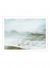 Scene Along The Water VI Wall Poster White/Beige/Green 90x80x3.5centimeter
