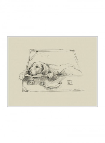 Stowaway III Poster Beige/Black 80x90x3.5centimeter