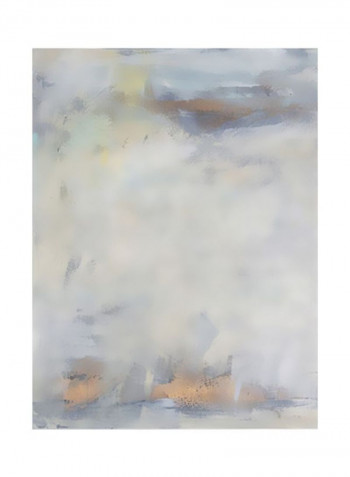 White Blush I Canvas Wall Art Grey/Beige 80x90x3.5centimeter