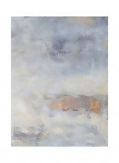 White Blush II Poster Grey/Beige 80x90x3.5centimeter