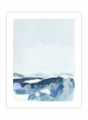 Coastal IV Poster Blue/White 80x90x3.5centimeter