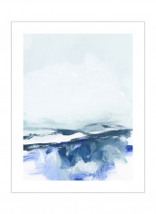 Coastal VI Poster Blue/White 80x90x3.5centimeter