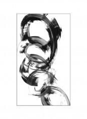 Dynamic Spiral II Wall Poster White/Grey/Black 80x90x3.5centimeter