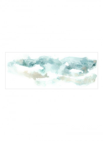Coastal Inlet II Wall Poster White/Blue 90x75x3.5centimeter
