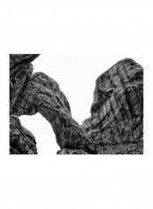Desert Arches III Wall Poster Black/White 90x80x3.5centimeter