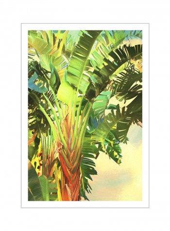 Bird Of Paradise Palm I Wall Poster Green/Yellow/Red 80x3.5x90centimeter