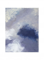 Sweet Seaweed II Wall Poster Grey/Red/Blue 80x90x3.5centimeter