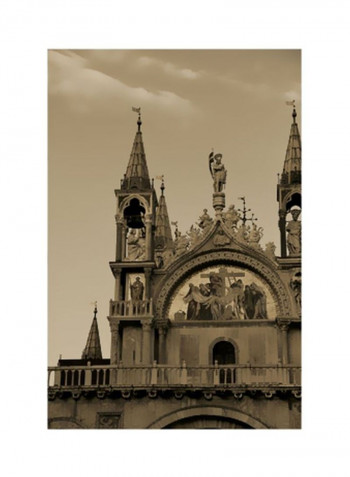 Architettura Di Italia V Wall Poster Beige 80x90x3.5centimeter