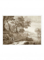 Italian Pastoral II Wall Poster Grey/White 90x80x3.5centimeter