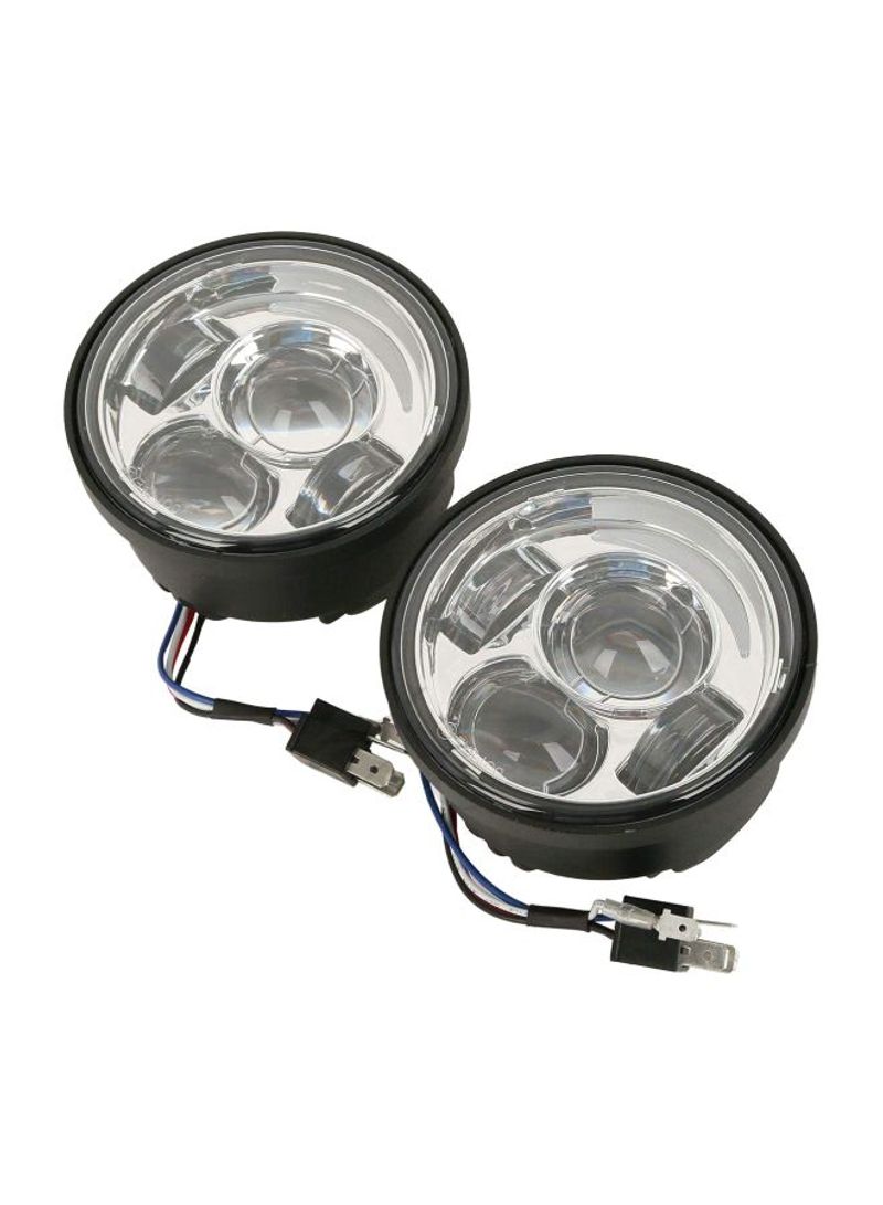 Pack Of 2 LED Headlight For Harley Davidson (2008 To 2017)