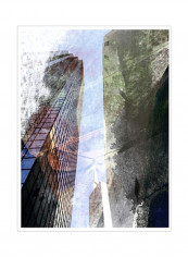 Dallas Architecture III Poster Blue/Beige/White 80x90x3.5centimeter