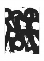 Rock N Roll I Poster Black/White 80x90x3.5centimeter