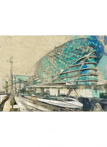 Abu Dhabi - Yas Island Print Multicolour