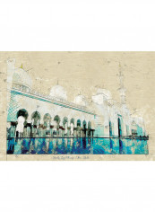 Abu Dhabi Isheikh Zayed Grand Mosque Print Multicolour