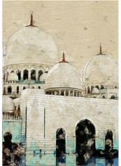 Abu Dhabi Isheikh Zayed Grand Mosque Print Multicolour