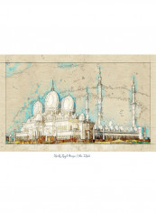 Abu Dhabi Isheikh Zayed Grand Mosque Print Multicolour