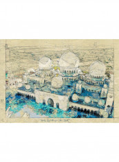 Abu Dhabi Isheikh Zayed Grand Mosque Print Multicolour