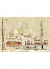 Abu Dhabi Isheikh Zayed Grand Mosque Print Multicolour