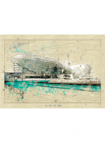 Abu Dhabi - Yas Island Print Multicolour