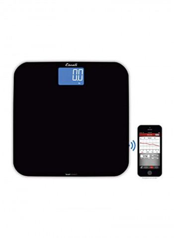 Wirless Digital Weight Scale Black 12x1.2x12.5inch