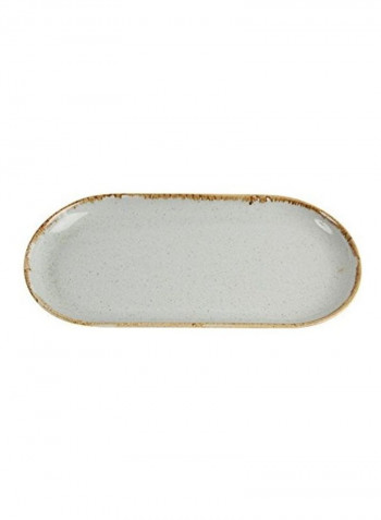Boat Rectangular Curve  Plate Green