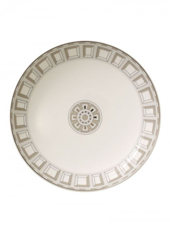 La Classica Contura Plate Off White/Brown/Beige 2.25centimeter