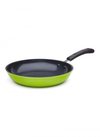 3-Piece Frying Pan Set Green/Black/Silver