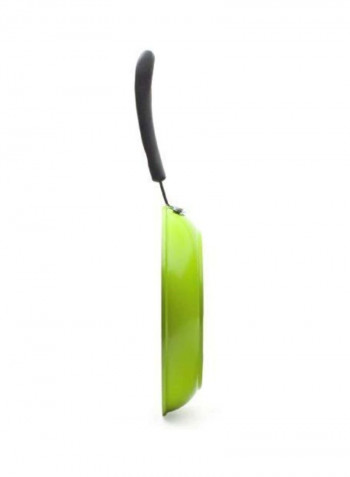 3-Piece Frying Pan Set Green/Black/Silver