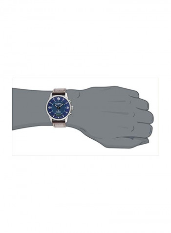 Solar Atomic I Aviator Leather Analog Watch