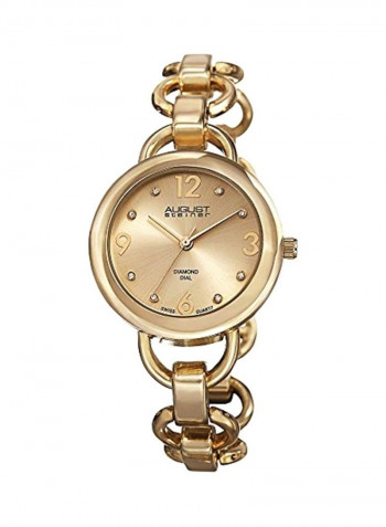Women's Stone Studded Analog Watch AS8132YG