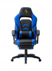 Racing Style Adjustable Gaming Chair Blue/Black 81x65x34.5cm