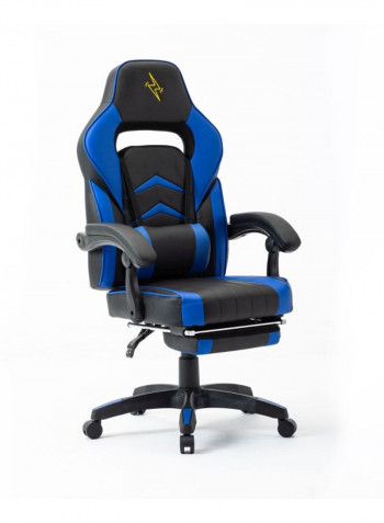 Racing Style Adjustable Gaming Chair Blue/Black 81x65x34.5cm