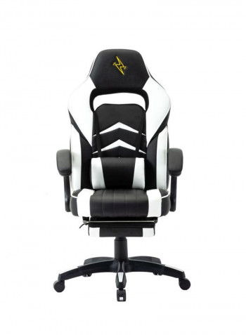 Racing Style Adjustable Gaming Chair White/Black 81x65x34.5cm